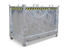 benne à fond ouvrant HxLxl 1160x1000x1800mm 1 5m³ Œillets de grue