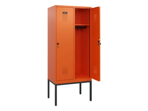 schoollocker,HxBxD 1950x800x500mm,2vak,vak B 400mm,draaigrendel