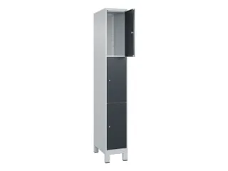 lockerkast,HxBxD 1950x300x500mm,1x3vakken,vak B 300mm,cil.-slot,voeten - 1