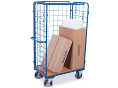 etagewagen,draagverm. 500kg,laadvl. LxB 1200x800mm,houtetage,RAL5010