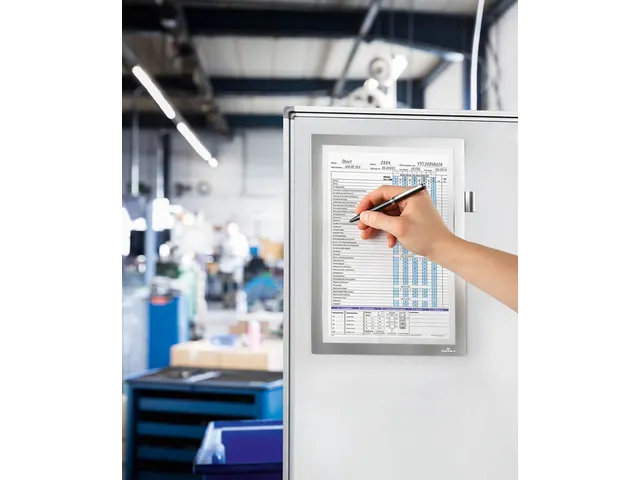 Durable 4989 Duraframe magnetic Note A4 Zilver