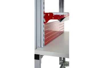 HR-aanbouwprofiel lang,v. paktafel,HxBxD 1725x80x40mm - 1
