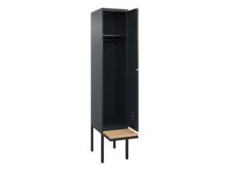 locker met bank,HxBxD 2120x400x815mm,1vak,vak B 400mm,cil.-slot - 2