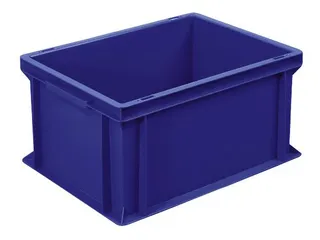 Euronorm Stapelkrat 220x400x300mm 20liter Gesloten Blauw - 1