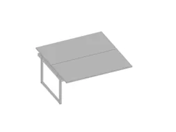 aanbouwtafel,v. benchtafel,HxBxD 730x1600x1600mm,blad grijs