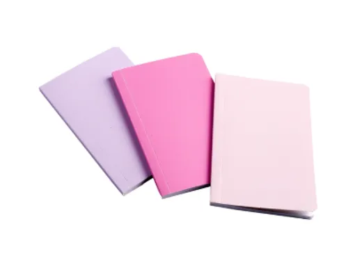 Notitieboek Bruynzeel A6 40vel glitter assorti set van 3 stuks
