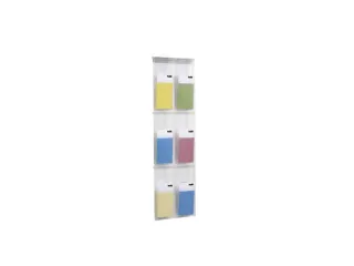 wandfolderhouder,HxBxD 978x284x54mm,v. 6xDIN lang - 1