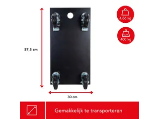 Meubelverplaatser 575x300mm Maximale Belasting 400kg - 10