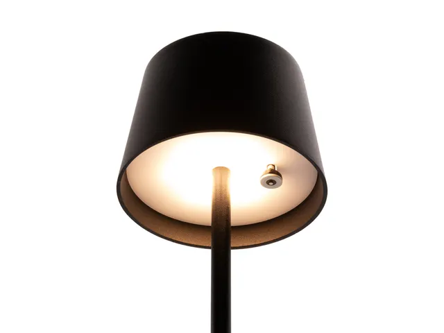 Lampe de table Securit MonteCarlo LED rechargeable dimmable noir