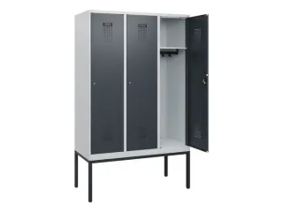 schoollocker,HxBxD 1950x1200x500mm,3vak,vak B 400mm,cil.-slot - 1