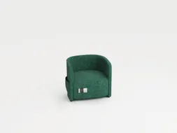 fauteuil,1-zits,stof turkoois,HxBxD 760x860x760mm,stekkerdoos,2xUSB