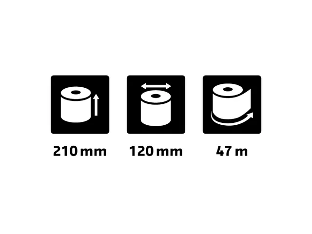 Rol Telex 210x120x25x47 Zelfkopierend 57 Gram Wit