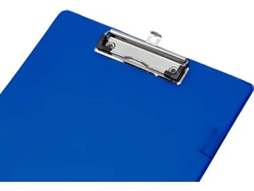 Klemplaat A4 PVC Blauw