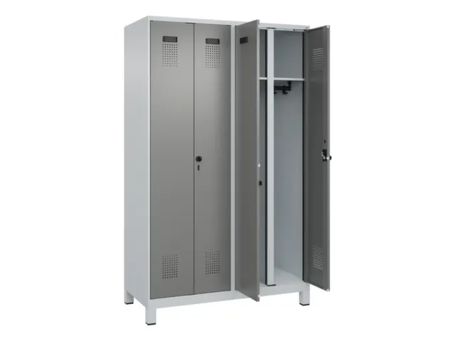 locker voor scheiding van kleding,HxBxD 1950x1200x500mm,4vak