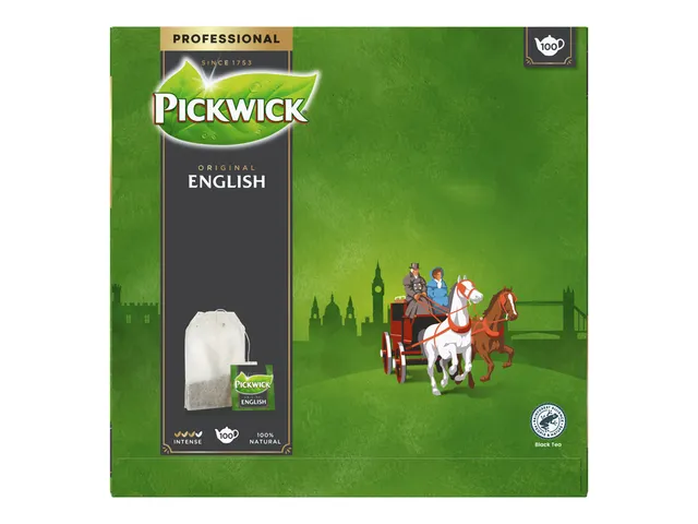 Zwarte thee Pickwick engelse melange 100x4gr zonder envelop