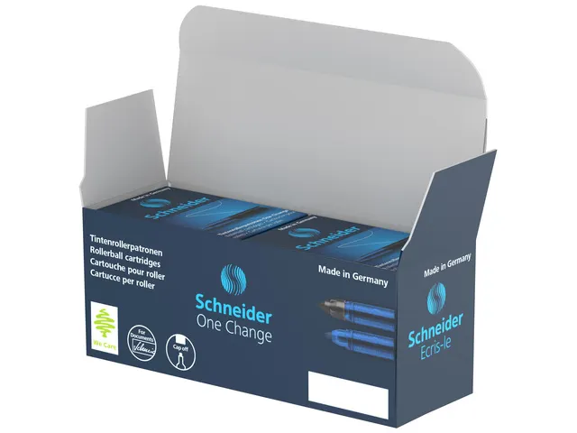 Cartouche Schneider One Change boite à 5 pcs bleu