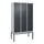 Z-garderobekast,HxBxD 2120x1200x500mm,vak B 200/400mm,draaigrendel
