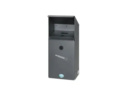 E-sigarettenverzamelaar,HxBxD 423x180x130mm,romp staal,romp ijzerglans