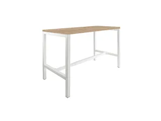 Domino Basic statafel 120x80cm 110cm honey castello 25mm wit - 1