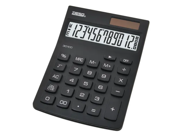 Rekenmachine Desq Compact zwart