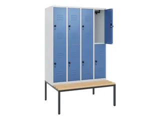 Dubbeldekse dekenkist,HxBxD 1950x1200x815mm,4x2vak.,vak B 300mm - 2