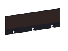 baliepaneel,v. bureau,aanbouw achter,B 1400mm,CC-zwart,BN2036-bruin