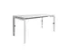 Bureau Linesto N3 hoogte instelbaar 140x80cm Krijtwit, poot Wit