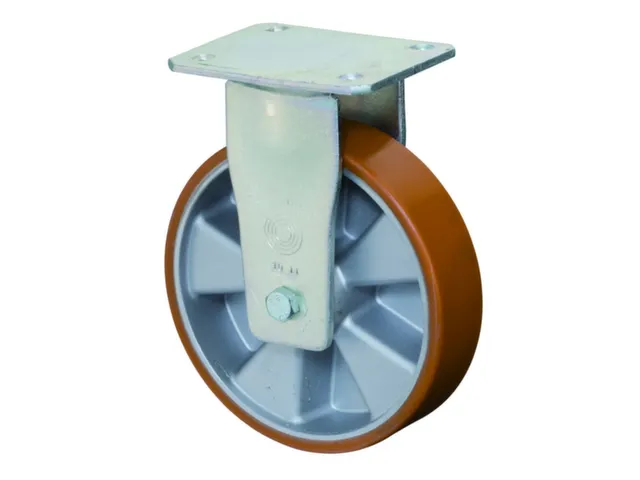 Bokwiel Draagverm.600Kg Øxb 160X50Mm Gegoten Pu Aluminium Velg