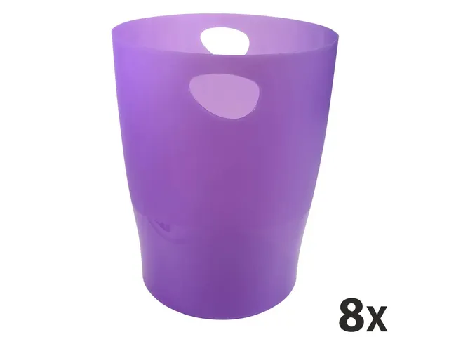 ECOBIN Papiermand 15 L violet transparant