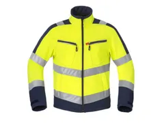 Havep 50214 softshell, fluo geel/marineblauw, maat S, per stuk