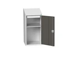 lessenaarkast 1130x525x550mm 1 legbord RAL7035 + RAL7016