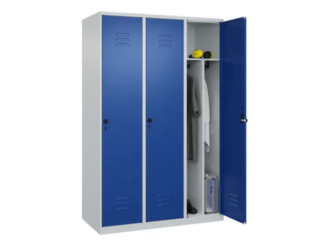 locker voor scheiding van kleding,HxBxD 1850x1200x500mm,3vak