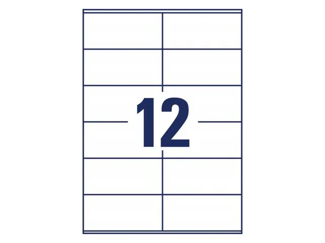 etiket Avery ILK 105x48mm 100 vel 12 etiketten per vel wit