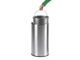 Afvalbak Pushcan 40 liter EKO RVS Kleur - 2