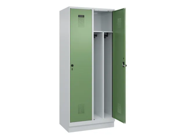 locker voor scheiding van kleding,HxBxD 1950x800x500mm,2vak