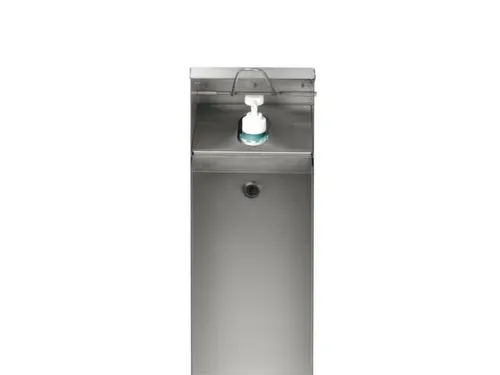 ontsmettingsmiddeldispenser,HxBxD 1147x180x130mm,v. 1l,v. buiten