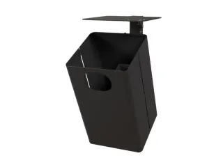 combi-asbak,HxBxD 537x325x388mm,afvalbak inhoud 35l,romp staal RAL5013 - 3