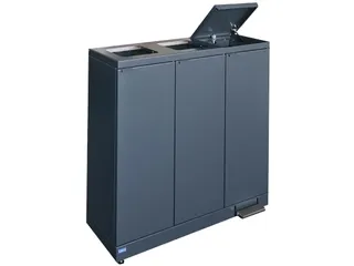 Bica 973 Afvalscheidingsunit 3x65 Liter Zwart - 2