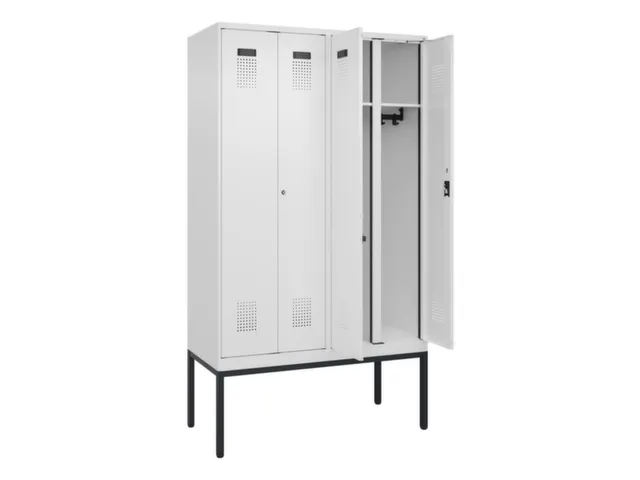 locker voor scheiding van kleding,HxBxD 2120x1200x500mm,4vak
