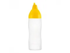 Araven Doseerfles knijpfles sausdispenser 500ml Geel Non-drip
