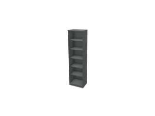 kantoorstelling,HxBxD 2225x600x445mm,MS-donkergrijs - 2