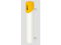 Wandasbak 1.4 liter 510x100mm Ral9016 Wit Ral1023 Geel Staal