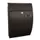 muurbrievenbus,staal,matzwart,HxBxD 480x322x155mm,inworp/uitname voor