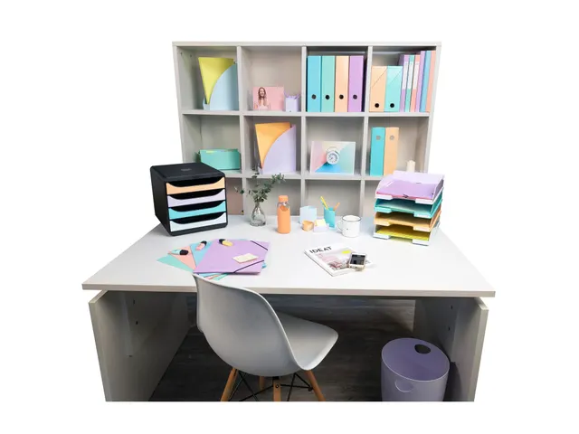 Porte-revues Mag-Cube Aquarel - Mauve