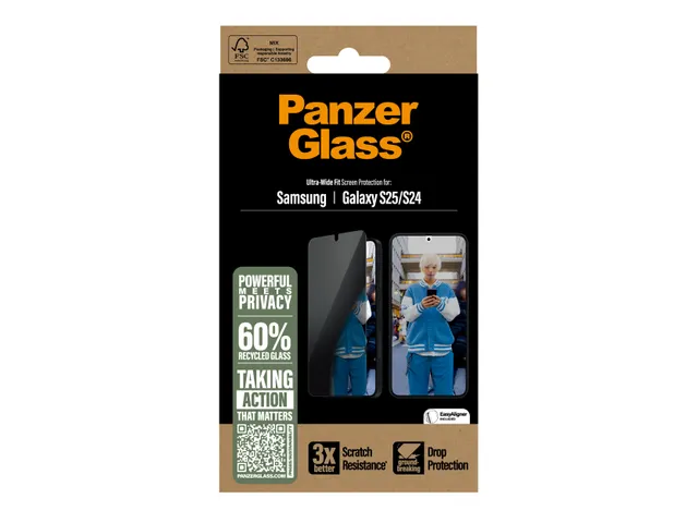 PanzerGlass 2-Way Privacy Screen Protector Samsung Galaxy S25 | S24