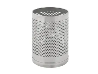 Papierbak geperforeerd 10 Liter Mat RVS - 1