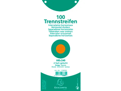 Tabstroken horiz180g perfo 105X240 oranj
