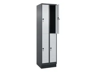 dubbeldekse locker,HxBxD 1950x500x500mm,2x2vak.,vak B 250mm - 2