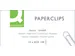 Papierklem Gegalvaniseerd 26mm Doos 100 Stuks