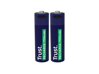 Batterij Trust USB-C oplaadbaar AA 2 stuks - 1
